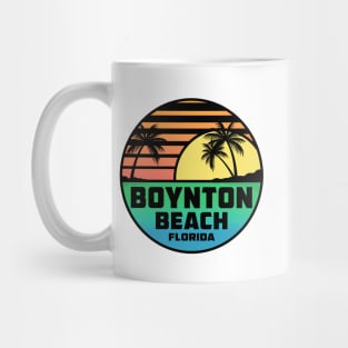 Boynton Beach Florida Tropical Beach Surfing Scuba Surf Vacation Mug